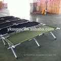 Cama plegable de estilo militar verde, cama de camping